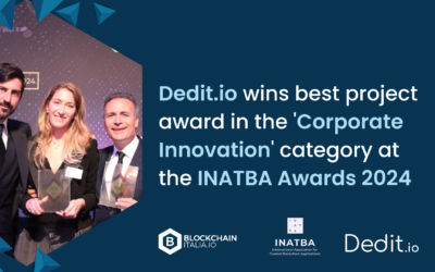 Dedit.io Wins Award for Best Project in “Corporate Innovation” Category at the INATBA Awards 2024