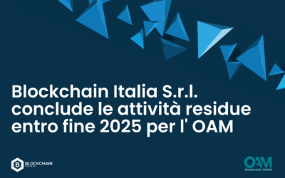 Blockchain Italia S.r.l. conclude le attività residue entro fine 2025